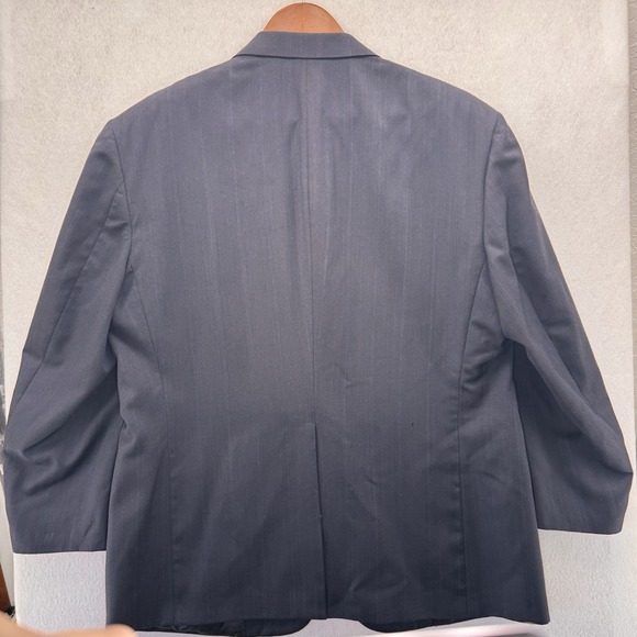 Stafford Signature Mens 100 Wool Sport Coat Mint‎ Gray Two Button Men's Blazer - Picture 5 of 13